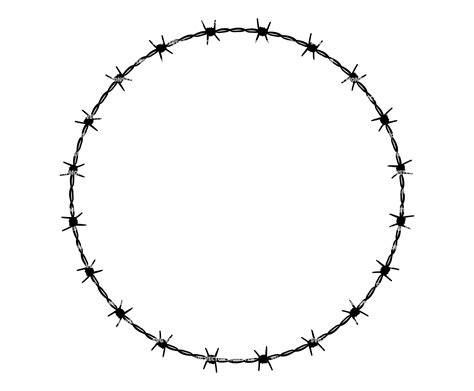 Barbed Wire Circle Png