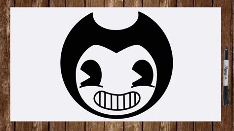 How To Draw Bendy From Bendy And The Ink Machine Step By Step Face