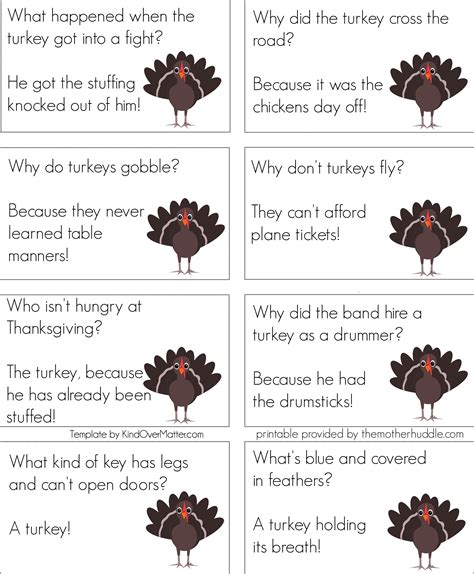Free Printable Thanksgiving Jokes The Mother Huddle Thanksgiving