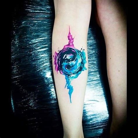 100 Watercolor Tattoos That Perfectly Replicate The Medium Yin Yang