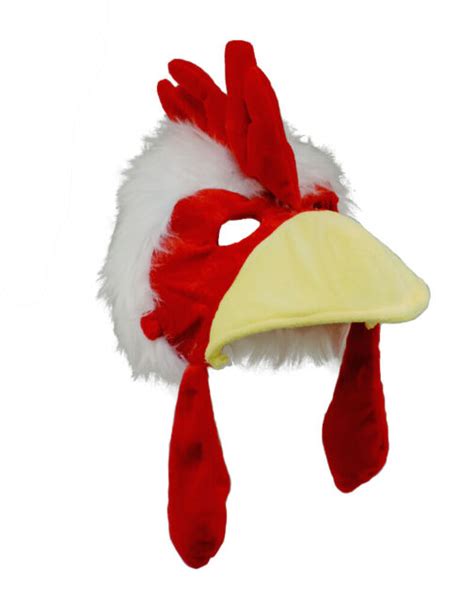 Rooster Chicken Bird Beak Plush Costume Mask Hat Ebay