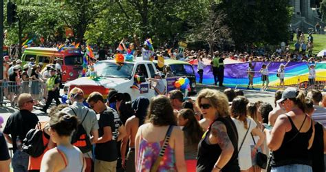 Denver Colorado Circa June 2015 Gay Pride Parade Supporters Wave