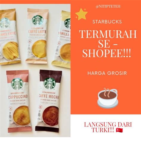 Jual Starbucks Coffee Sachet Kopi Starbucks Turki Indonesiashopee