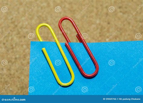Colorful Paper Clips Stock Photo Image Of Paper Supply 59069766