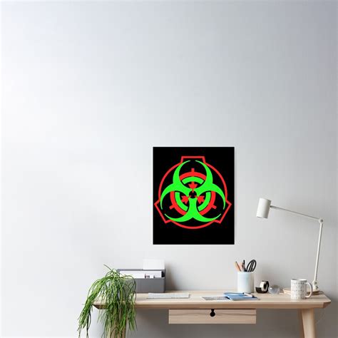 Scp Biohazard Symbol Poster For Sale By Rebellion 10 Redbubble