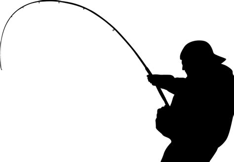 Fishing Pole Silhouette Transparent Png Png Mart