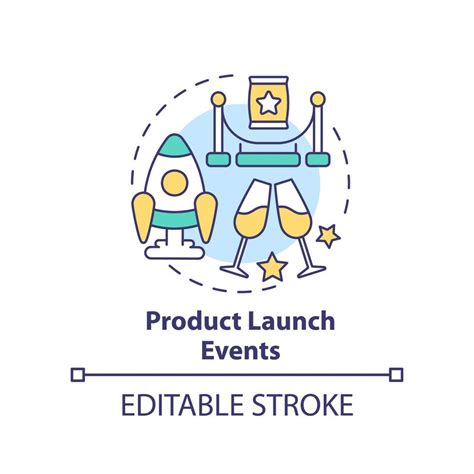 Product Launch Events Concept Icon Business Presentation Corporate