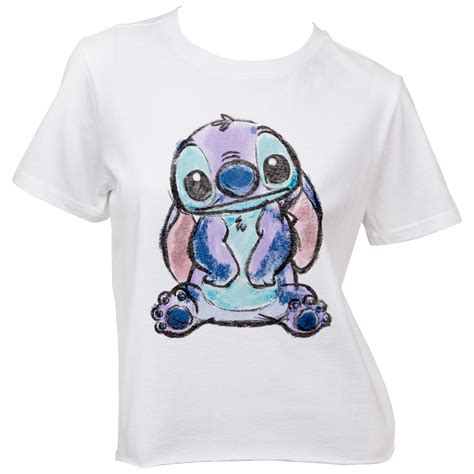 Disneys Lilo And Stitchs Stitch Character Womens T Shirt Small