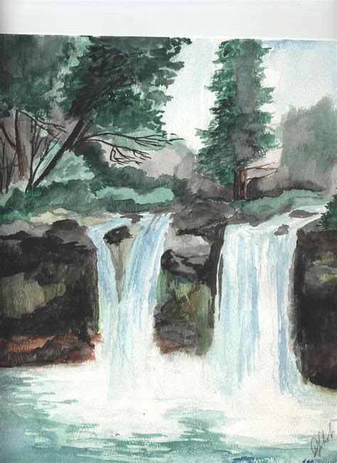 Watercolor Scenery At Getdrawings Free Download