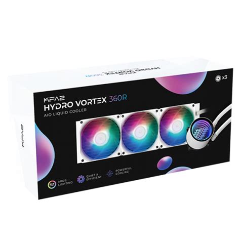 Galax Hydro Vortex R Argb White Cpu Aio Cooler Cooling Cases