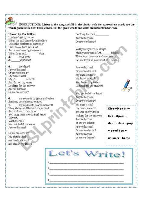 Give And Follow Directions Esl Worksheet By Johanna Ja