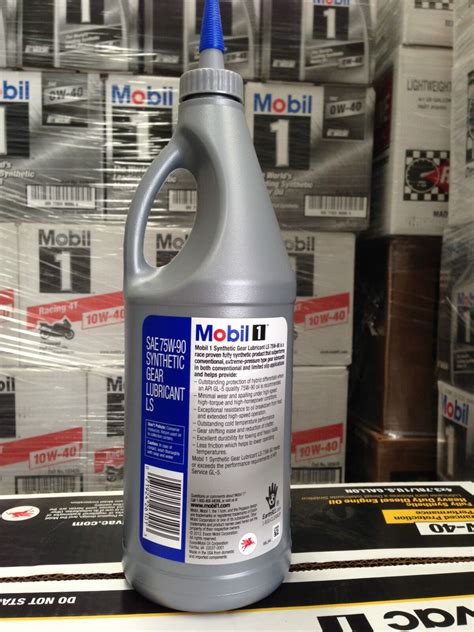 4 X Mobil 1 Synthetic Gear Oil Ls 75w90 1 Quart Bottle 71924261013 Ebay