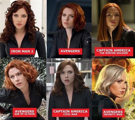 It may seem cheaper and. Black Widow's hair in each movie : marvelstudios
