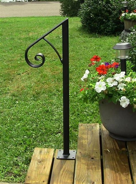 Sturdy Stair Handrailwrought Iron Safety 1 Or 2 Step Hand Etsy Step