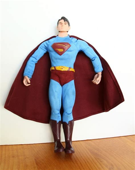 Vintage Superman Figure Doll Maroon Collectible Superman Superman