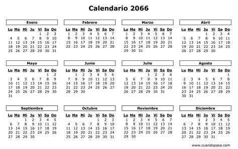 Calendario 2066
