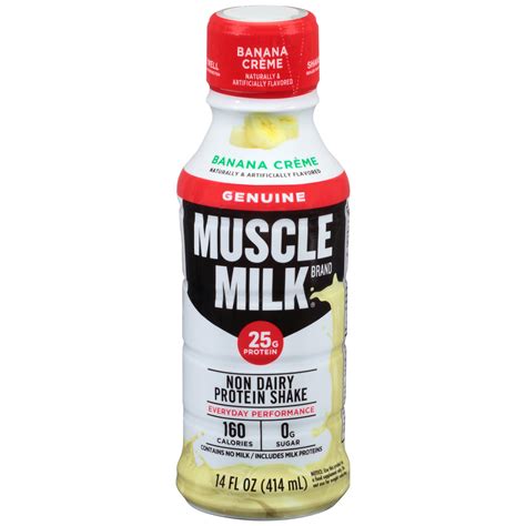 Muscle Milk Genuine Banana Creme Non Dairy Protein Shake 14 Fl Oz