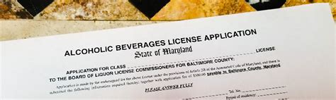Buying A Liquor License In Maryland Maryland Alcoholic Beverage Law