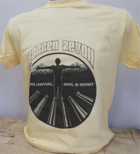 Warren Zevon Music T Shirt Yellow Sizes Smlxl2xl 048r New Etsy Uk