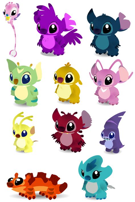Baby Experiments By Purplerat Ys On Deviantart Stitch Drawing Lilo