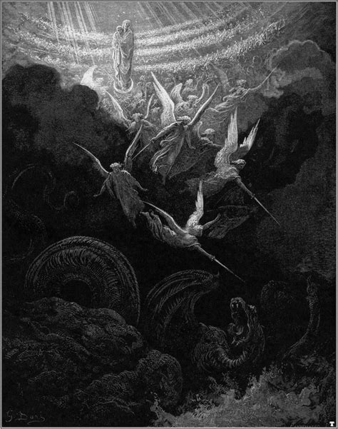 Gustave Doré Art Gustave Dore Archangel Michael