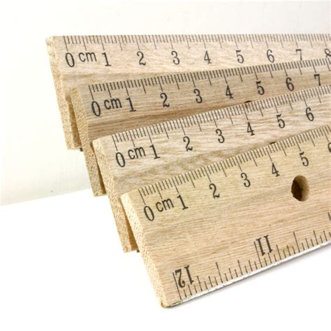 Bazic 12 30cm Wooden Ruler 3pack Bazic Products