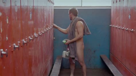 Naked Men In Movie Miners Showering Together