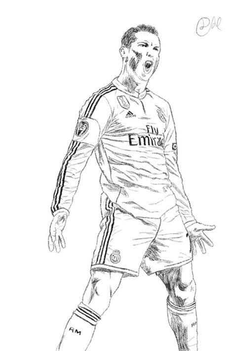 Cristiano Ronaldo Printable Coloring Pages