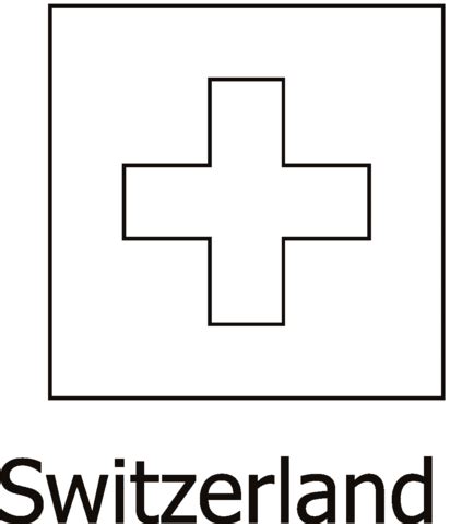 Aus allen möglichen bereichen haben wir bilder: Ausmalbild: Schweizer Flagge | Ausmalbilder kostenlos zum ausdrucken