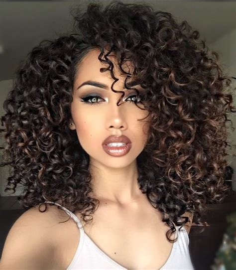 Curly Sew In Hairstyles Pinterest