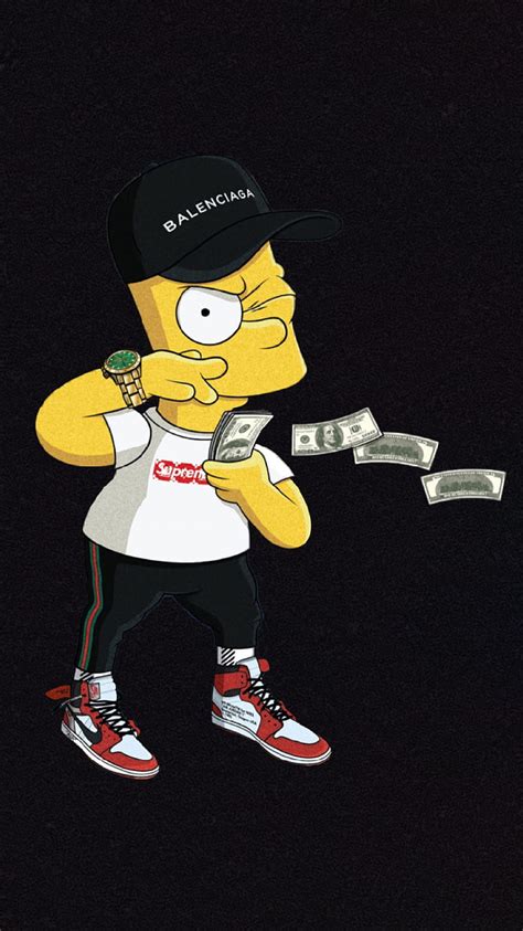 Update More Than 79 Gucci Bart Simpson Supreme Wallpaper Best In