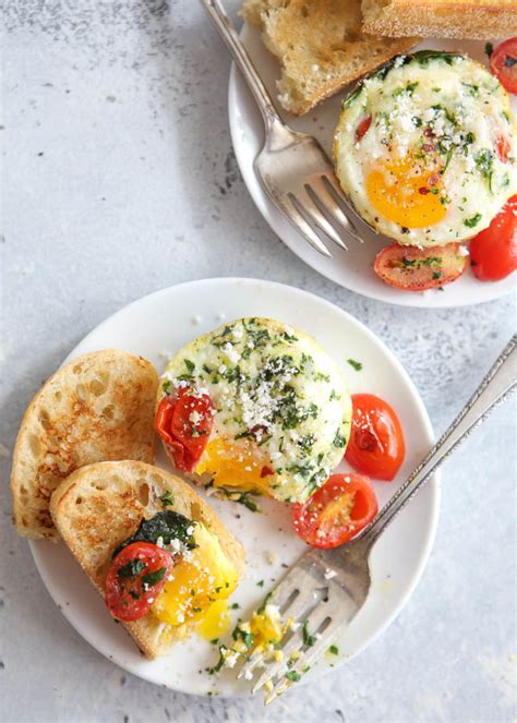 Spinach And Tomato Baked Egg Cups Completely Delicious