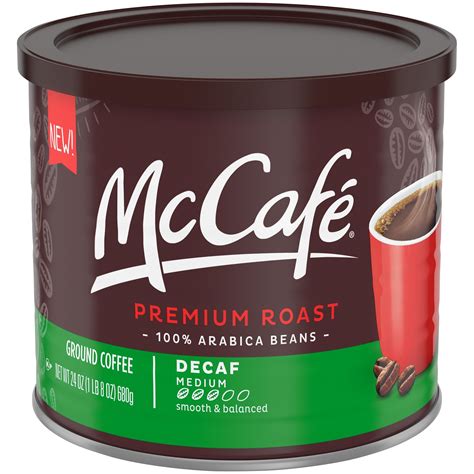McCafe Premium Roast Medium Decaf Ground Coffee Decaffeinated Oz