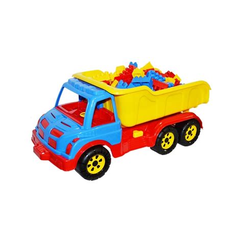 Camion De Jucarie Material Plastic 80 Cuburi Incluse Glowmania