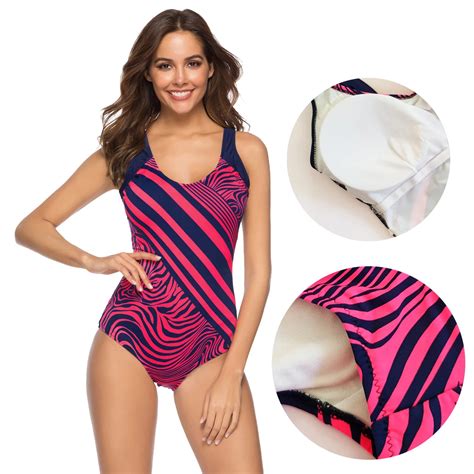 women summer 2019 swimsuits swimwear one piece suits large size swimwear for women push up print