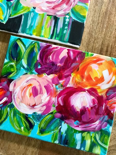 Tips And Techniques For Painting Abstract Flowers With Acrylics On