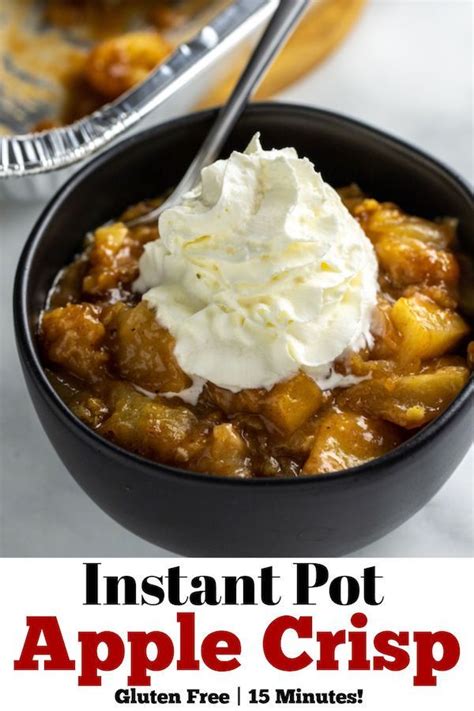 This apple crisp made in the instant pot is delicious! Pin on Instant Pot & Air Fryer Recipes
