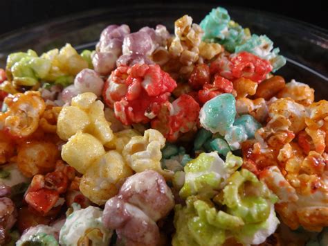 Rainbow Popcorn Fruit Flavoured Candied Popcorn With Yoyomax12 Via