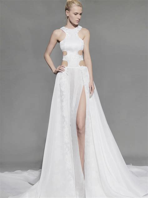 9 sexy wedding dresses for daring brides only huffpost