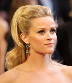 Celebrity Red Carpet Hairstyle Ideas For Women Reese Witherspoon Hair Fancy Ponytail Hair