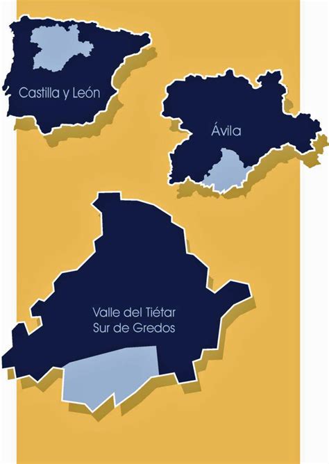 Situación Geográfica Valle Del Tiétar Localización Mapa