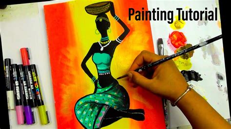 African Art Acrylic Painting For Beginners Step By Step Youtube