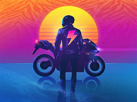 3840x2400 The Rider Outrun 4k 4k Hd 4k Wallpapers Images Backgrounds