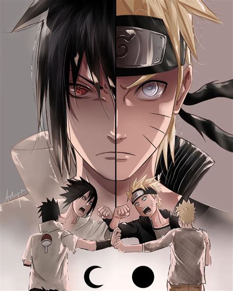 Anime Picture Naruto And Sasuke Kuoupsi