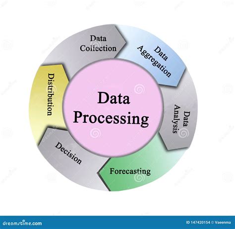 Components Of Data Processing Stock Illustration Illustration Of