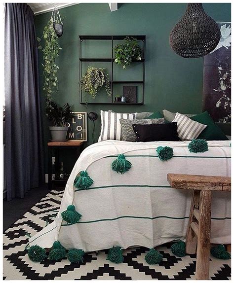 20 Black White And Emerald Green Bedroom Decoomo