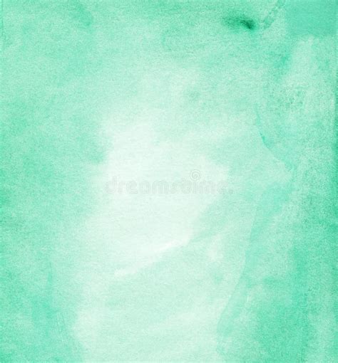 Watercolor Light Sea Green Background Texture Aquarelle Mint Color