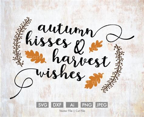 Autumn Harvest Svg Cricut Cut File Silhouette Cameo Dxf Etsy Uk