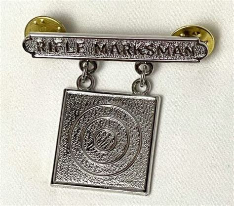 Us Marine Corps Usmc Rifle Marksmanship Marksman Qualification Badge