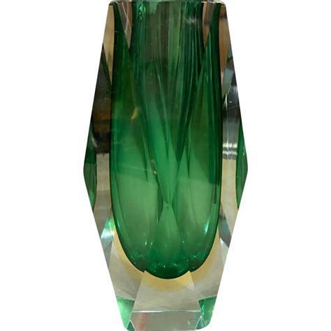Vintage Bullicante Murano Glass Vase By Archimede Seguso Italy 1970s Design Market